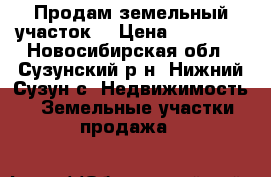 Продам земельный участок  › Цена ­ 70 000 - Новосибирская обл., Сузунский р-н, Нижний Сузун с. Недвижимость » Земельные участки продажа   